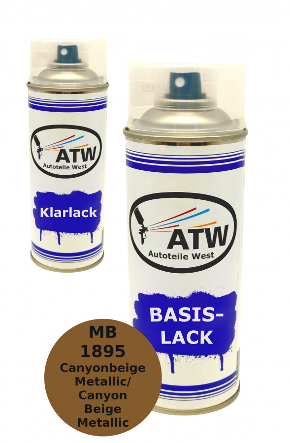 Autolack für Mercedes Benz 1895 Canyonbeige Metallic / Canyon Beige Metallic+400ml Klarlack Set
